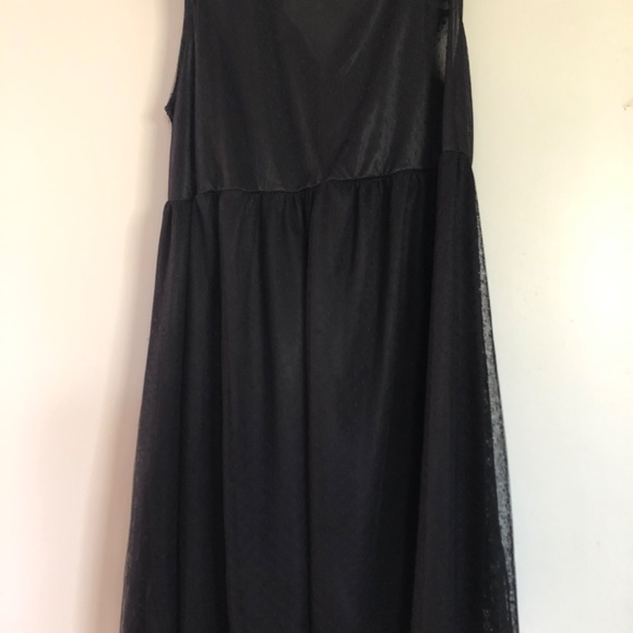 Black Lace Zip Up Mini Dress sz S - Picture 2 of 10